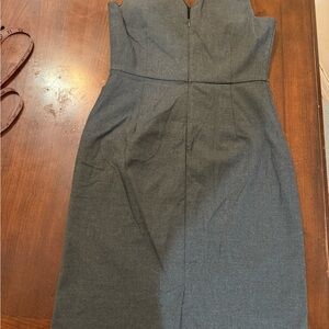 Grey J Crew dress.